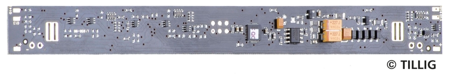 TILLIG 08867 - TT LED-Innenbeleuchtung analog/digital, Bausatz für Schürzen-Reisezugwagen 1. Klasse